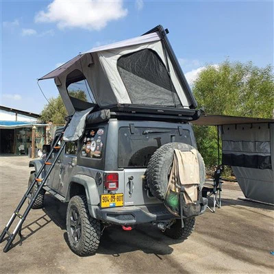 트럭용 텐트의 외부를 어떻게 청소하나요?